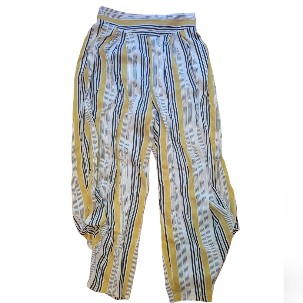 L.A Sol Harlem Style Striped Lounge Pants Sz Large